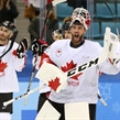 GANGNEUNG, SOUTH KOREA - FEBRUARY 24: Canada's Kevin Poulin #31 is all smiles after a 6-4 bronze medal game win against the Czech Republic at the PyeongChang 2018 Olympic Winter Games. (Photo by Andre Ringuette/HHOF-IIHF Images)

